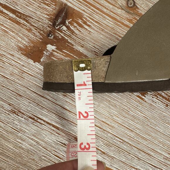 Cushionaire Libby Taupe Braided Slip-On Sandals Women’s 8M Suede Footbed Comfort - Picture 16 of 17